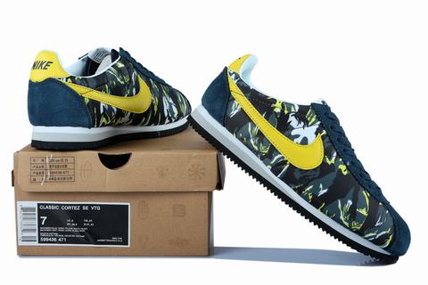 nike cortez nylon homme or
